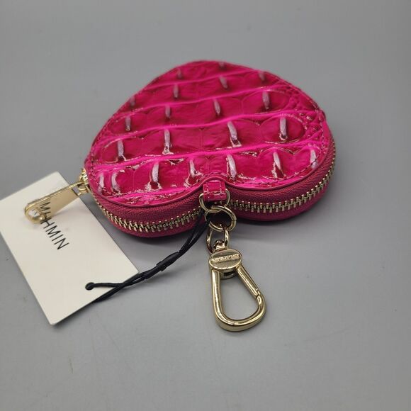 NWT Brahmin Heart Pouch Pink Affection Wallet Clip Coin Purse - Picture 5 of 10
